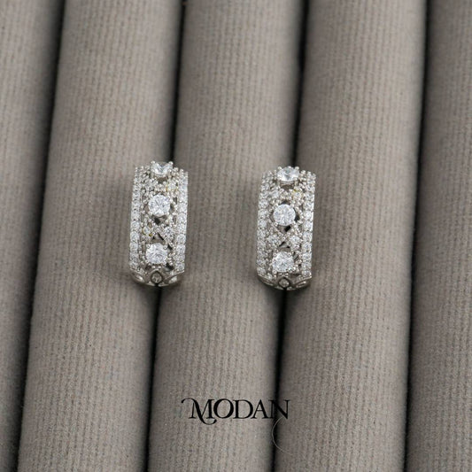 Vintage Classic Hoop Earrings Anting Bulat Klasik Hypoallergenic Gold Plated