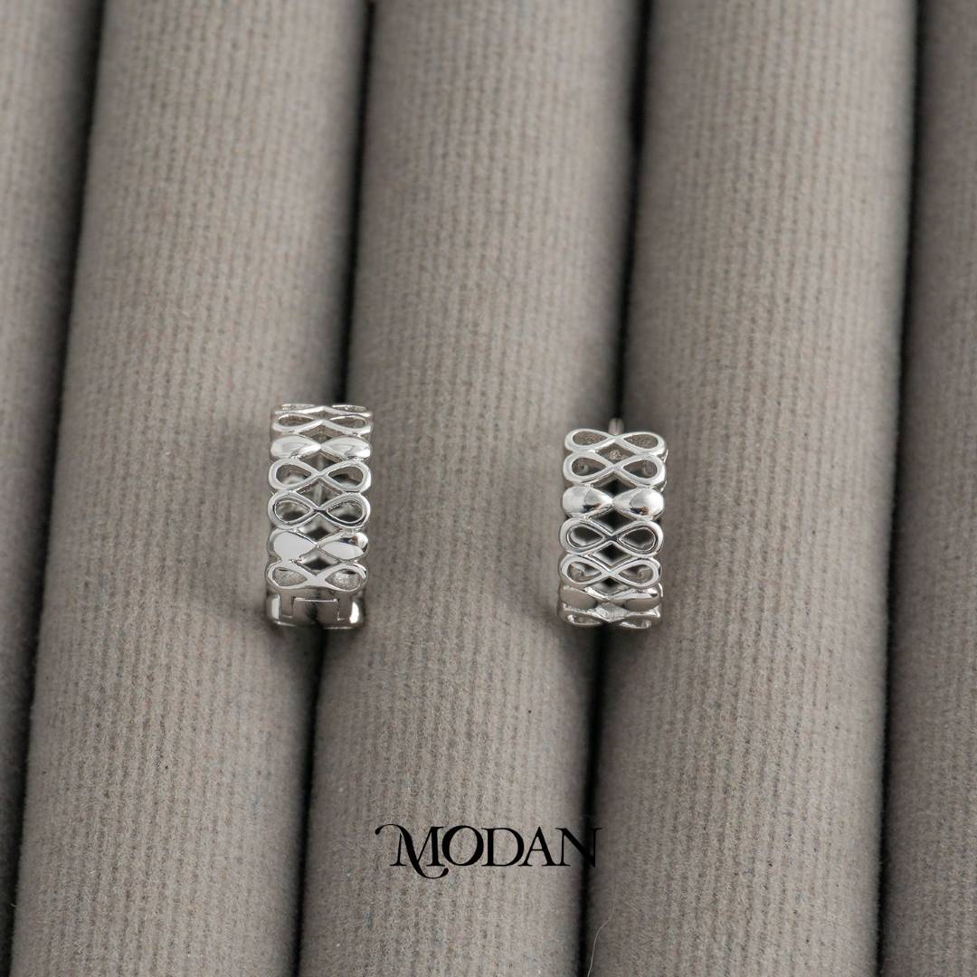 Open Filigree Huggie Hoop Earrings Anting Bulat Klasik Hypoallergenic Gold Plated