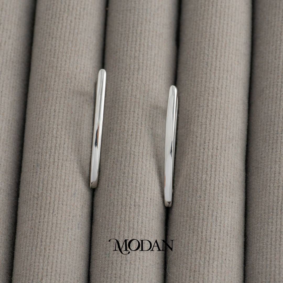 Plain Simple V-Shaped Hoop Earrings Anting Bentuk V Hypoallergenic Gold Plated