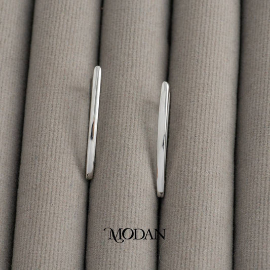 Plain Simple V-Shaped Hoop Earrings Anting Bentuk V Hypoallergenic Gold Plated