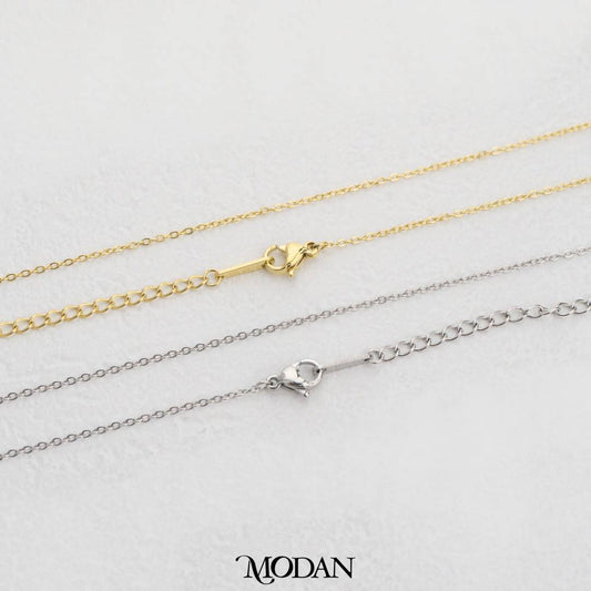 Dainty Rolo Cable Chain DIY Chain Rantai Kalung Simple Hypoallergenic Stainless Steel
