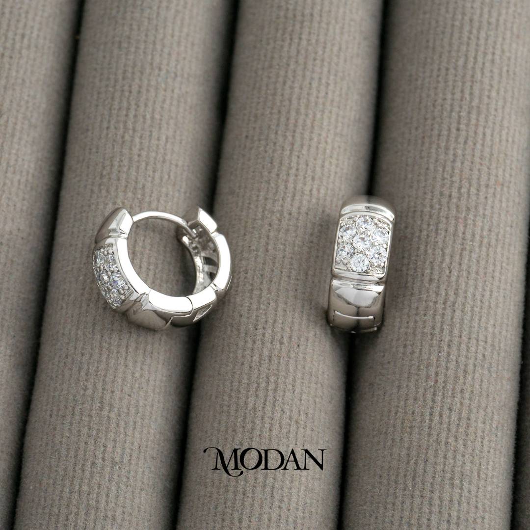 (10mm) Open Filigree Huggie Hoop Earrings Anting Bulat Hypoallergenic Gold Plated