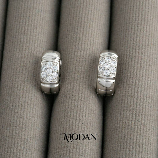 (10mm) Open Filigree Huggie Hoop Earrings Anting Bulat Hypoallergenic Gold Plated