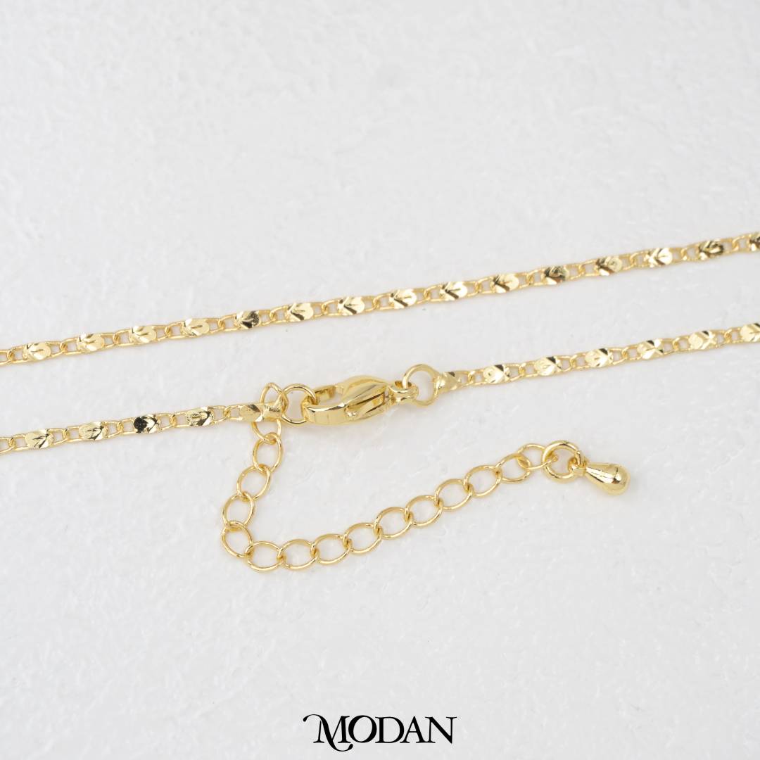 Valentino Chain DIY Chain Rantai Kalung Oval Hypoallergenic Gold Filled