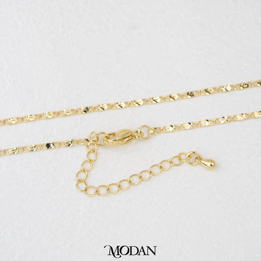 Valentino Chain DIY Chain Rantai Kalung Oval Hypoallergenic Gold Filled