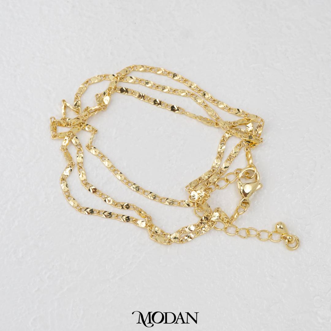 Valentino Chain DIY Chain Rantai Kalung Oval Hypoallergenic Gold Filled