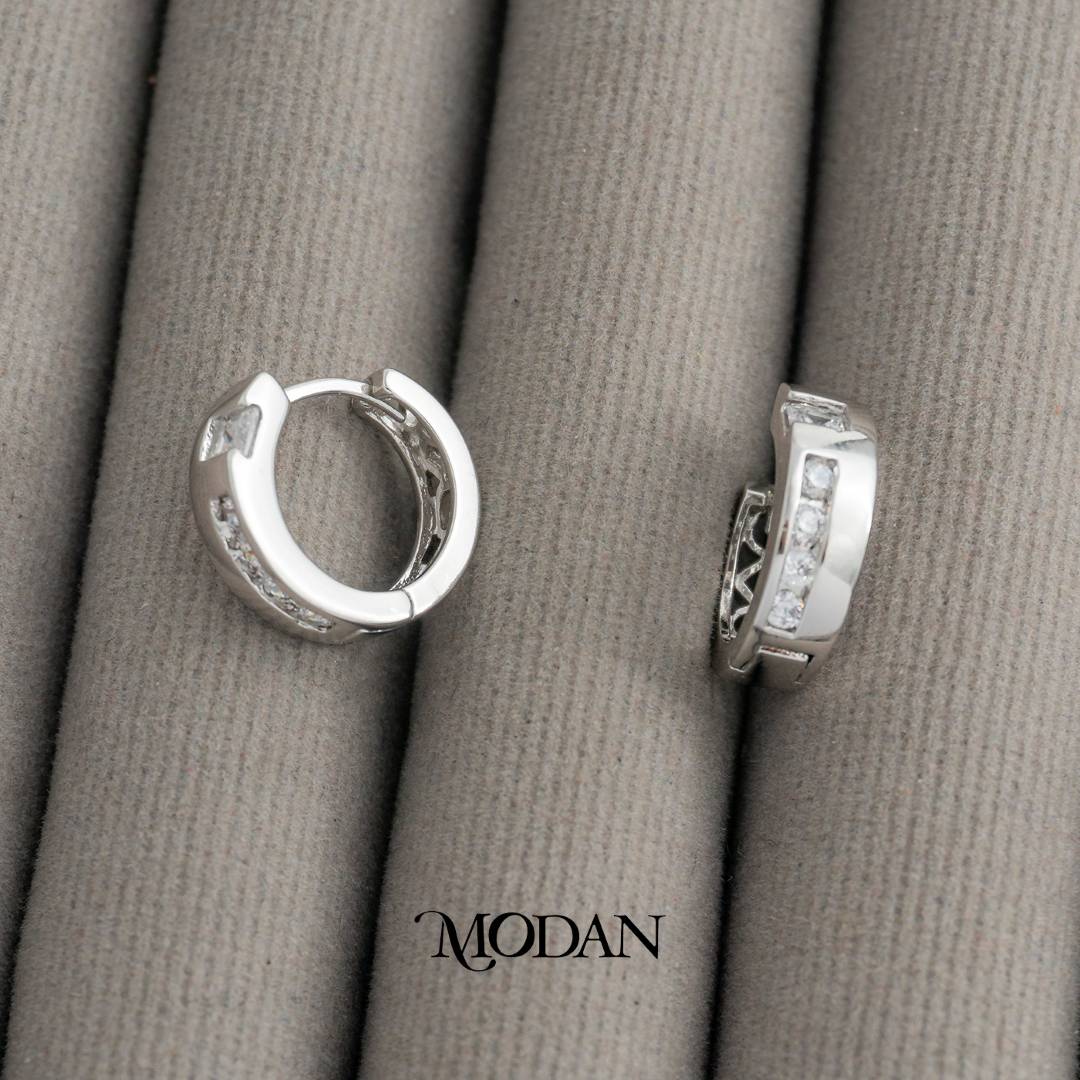 (11mm) Simple Elegant Mini Hoops Earrings Anting Bulat Hypoallergenic Gold Plated