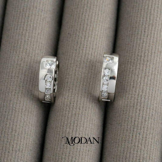 (11mm) Simple Elegant Mini Hoops Earrings Anting Bulat Hypoallergenic Gold Plated