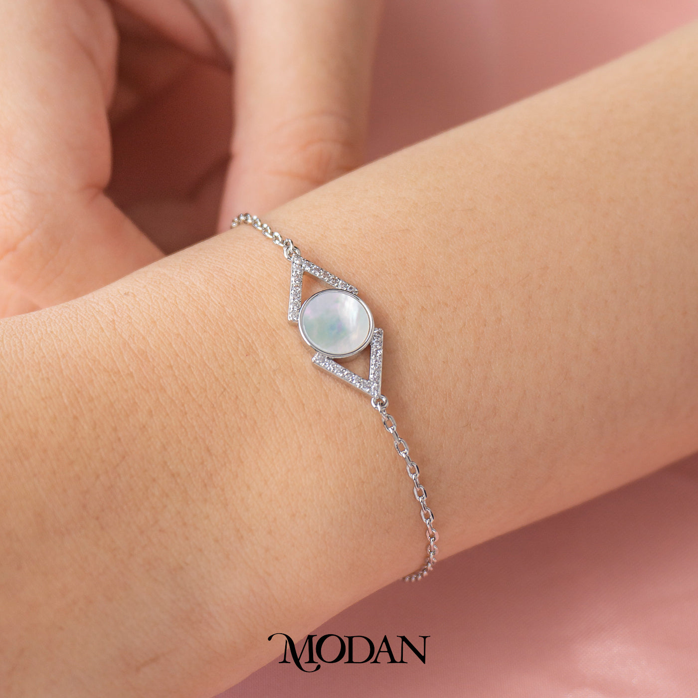 (15cm) Dainty Pearl Circle Bracelet Gelang Rantai Mutiara Hypoallergenic Gold Filled