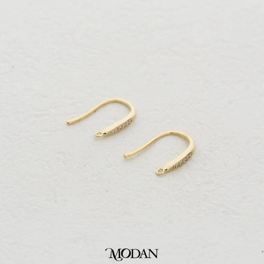 Simple Bar Earring DIY Earrings Findings Pengait Anting Gantung Unfinished Hypoallergenic Gold Plated