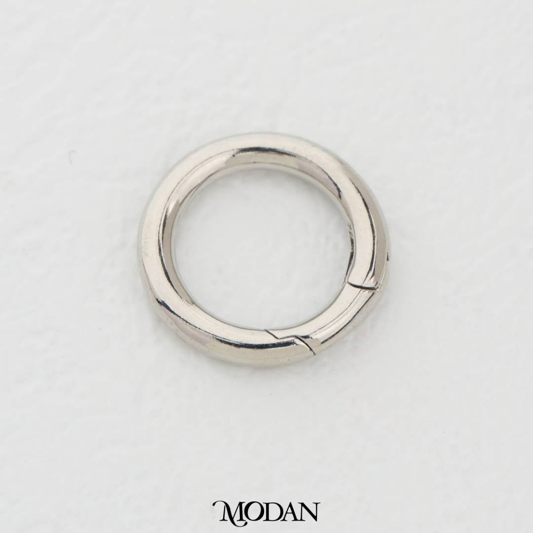 (18mm) Spring O Push Gate DIY Necklace Closure Pengait Ring O Bulat Hypoallergenic Gold Filled