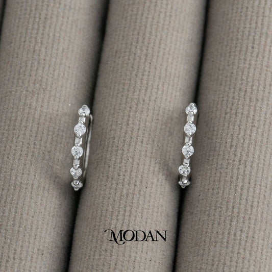 (12mm) Simple Elegant Mini Hoops Earrings Anting Bulat Hypoallergenic Gold Plated