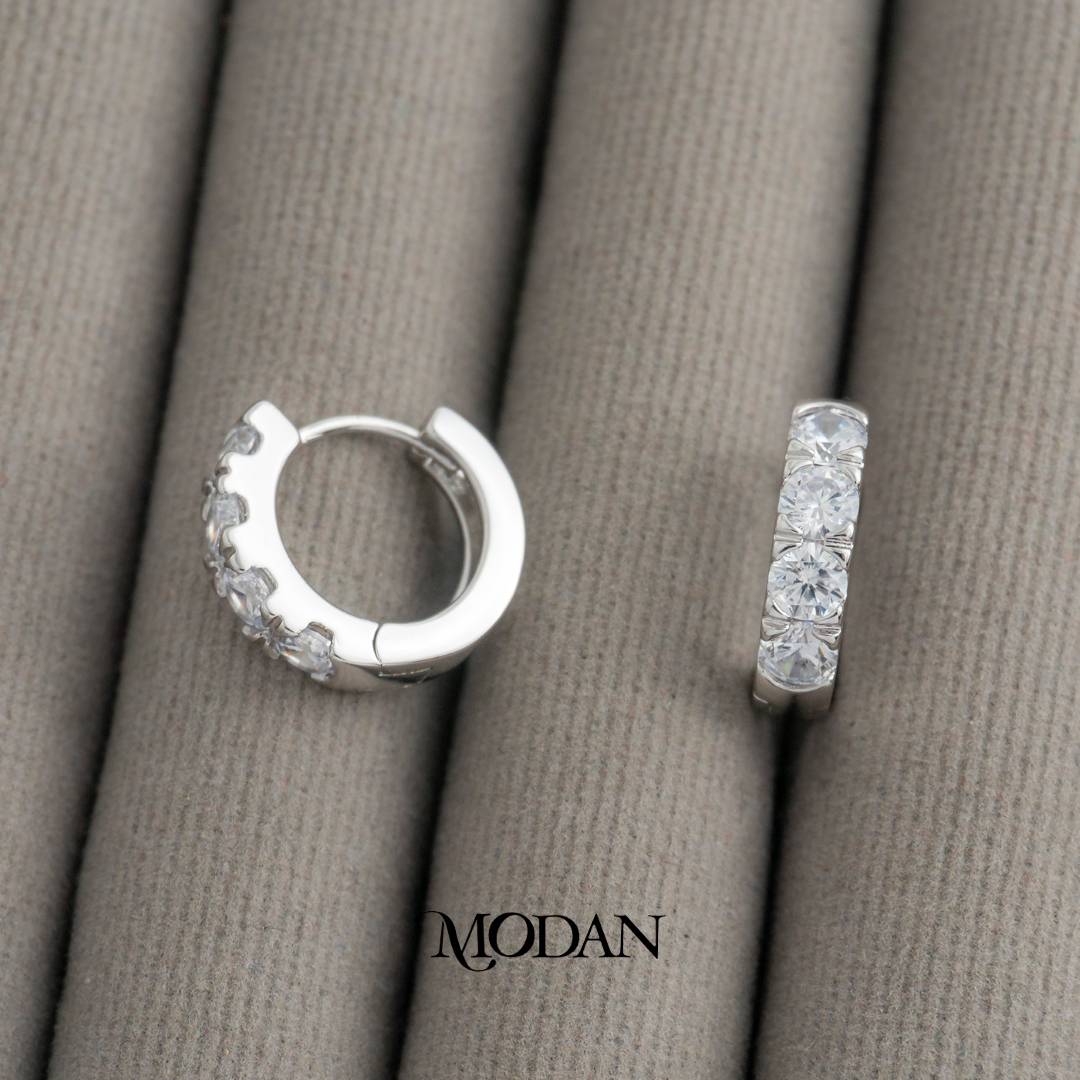 (11mm) Simple Elegant Triple Hoops Earrings Anting Bulat Hypoallergenic Gold Plated