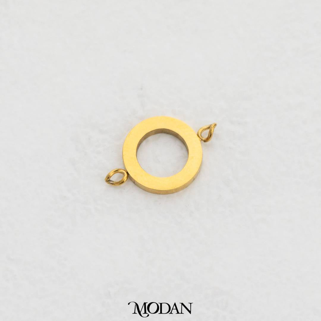 Simple Round Plain DIY Connector Bulat Hypoallergenic Stainless Steel