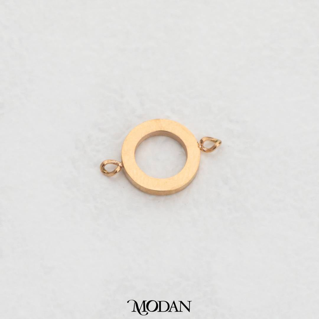 Simple Round Plain DIY Connector Bulat Hypoallergenic Stainless Steel
