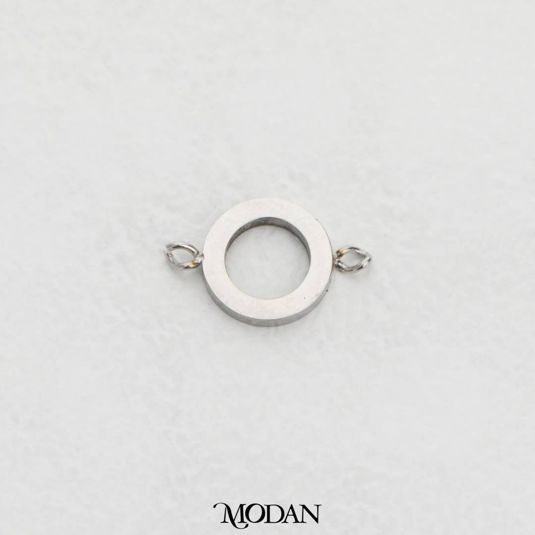 Simple Round Plain DIY Connector Bulat Hypoallergenic Stainless Steel