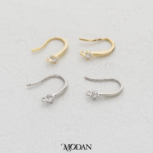 Simple Hooks Earring DIY Earrings Findings Pengait Anting Gantung Unfinished Hypoallergenic Gold Plated