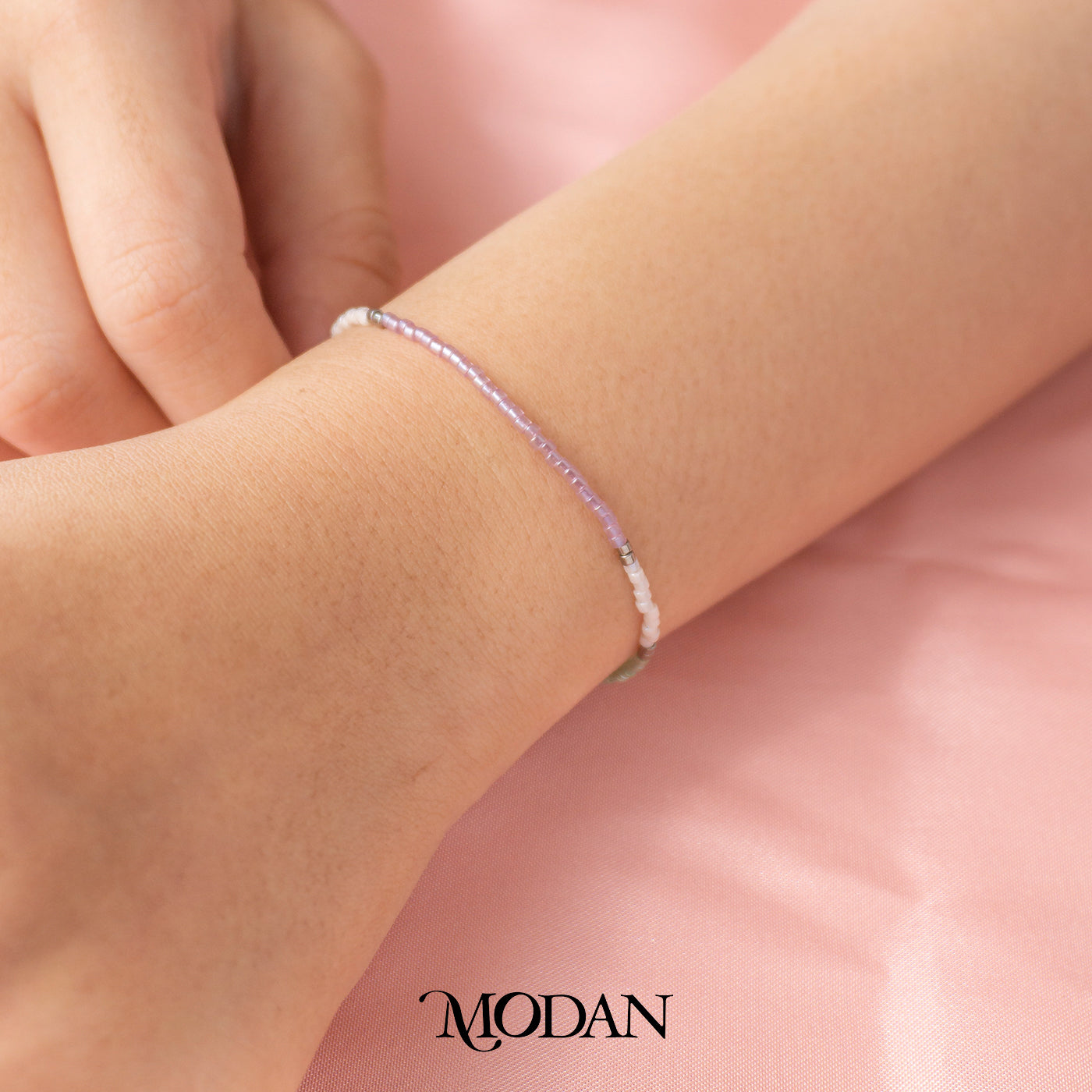 Summer Colorful Rice Beads Adjustable Bracelet Gelang Tali Serut Warna Warni Pantai Hypoallergenic Gold Plated