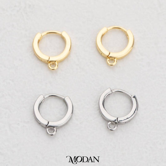 Mini Plain Hoops Earrings DIY Earrings Findings Pengait Anting Polos Hypoallergenic Gold Filled