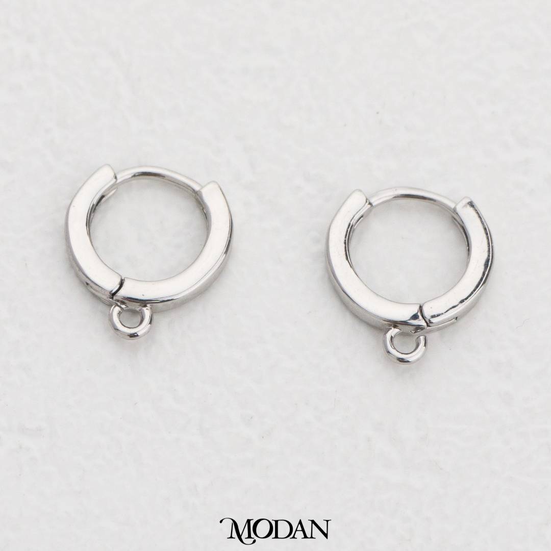 Mini Plain Hoops Earrings DIY Earrings Findings Pengait Anting Polos Hypoallergenic Gold Filled