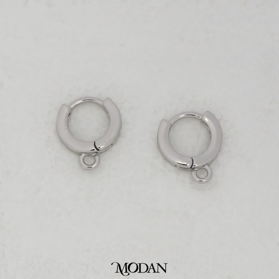 Mini Plain Hoops DIY Earrings Findings Pengait Anting Bulat Kecil Unfinished Hypoallergenic Gold Filled