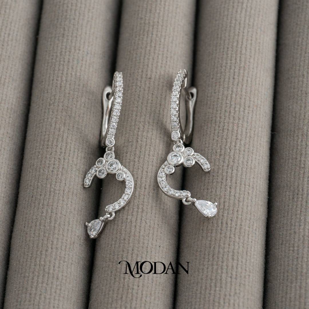 Geometric Teardrop Dangle Hoops Earrings Anting Gantung Simple Hypoallergenic Gold Filled