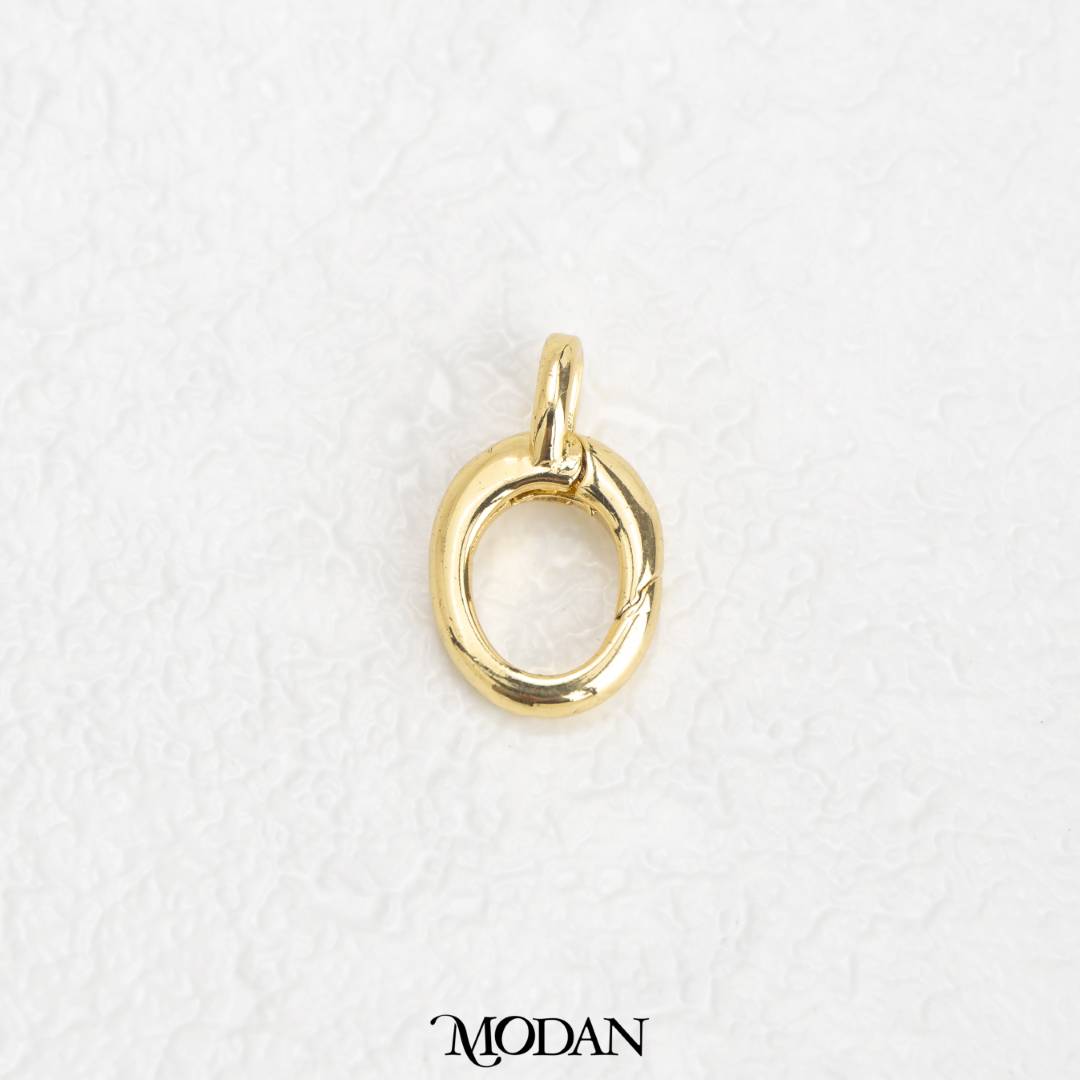 Oval Push Triggerless Clasps DIY Necklace Closure Pengait Oval Aksesoris Hypoallergenic Gold Filled