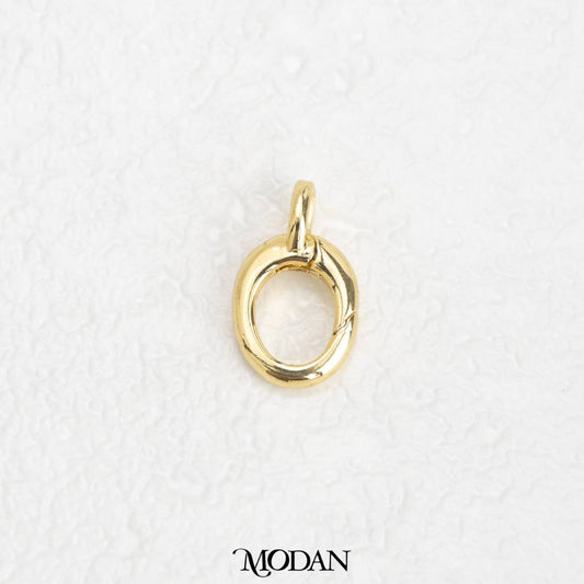 Oval Push Triggerless Clasps DIY Necklace Closure Pengait Oval Aksesoris Hypoallergenic Gold Filled