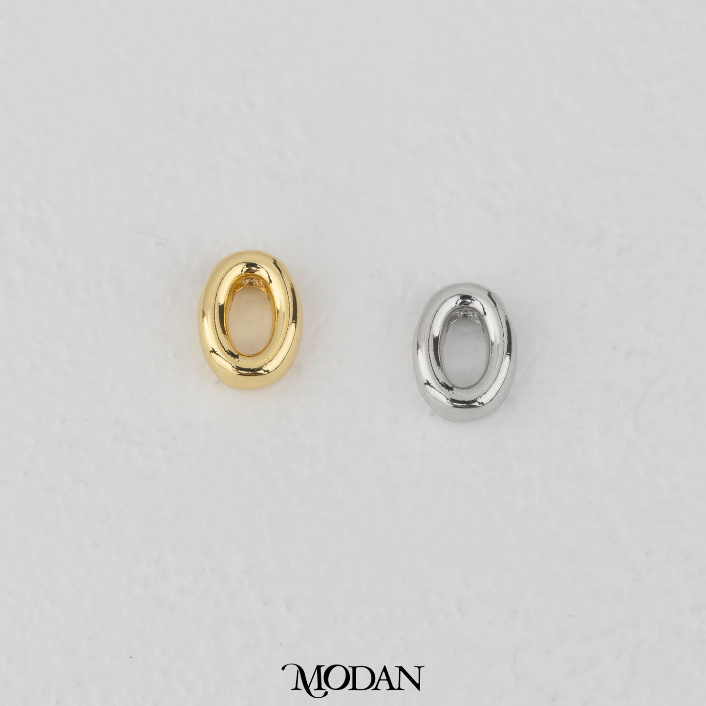 Mini Plain Numbers DIY Beads Charm Manik Liontin Kalung/Gelang Angka 0-9 Polos Hypoallergenic Gold Filled