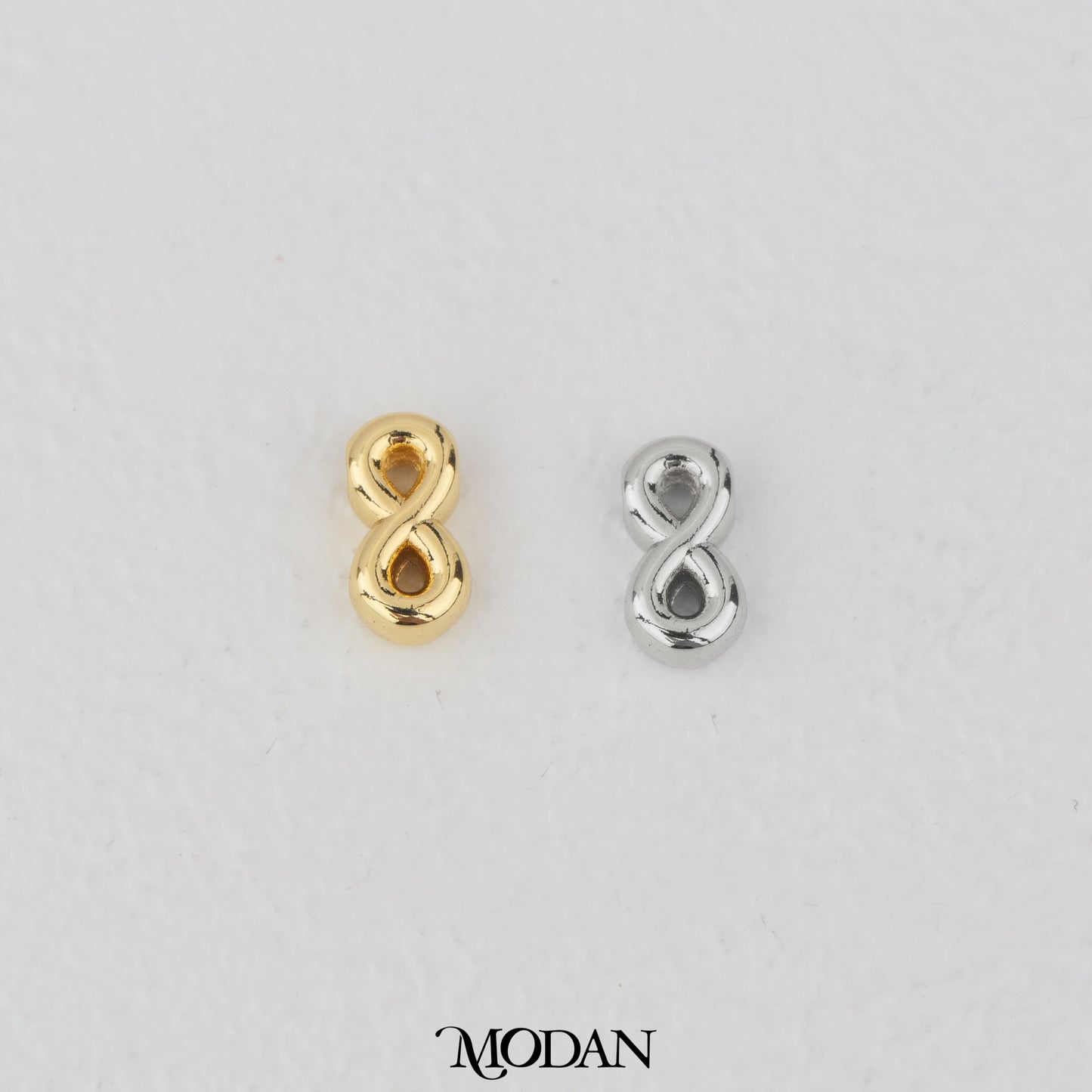 Mini Plain Numbers DIY Beads Charm Manik Liontin Kalung/Gelang Angka 0-9 Polos Hypoallergenic Gold Filled
