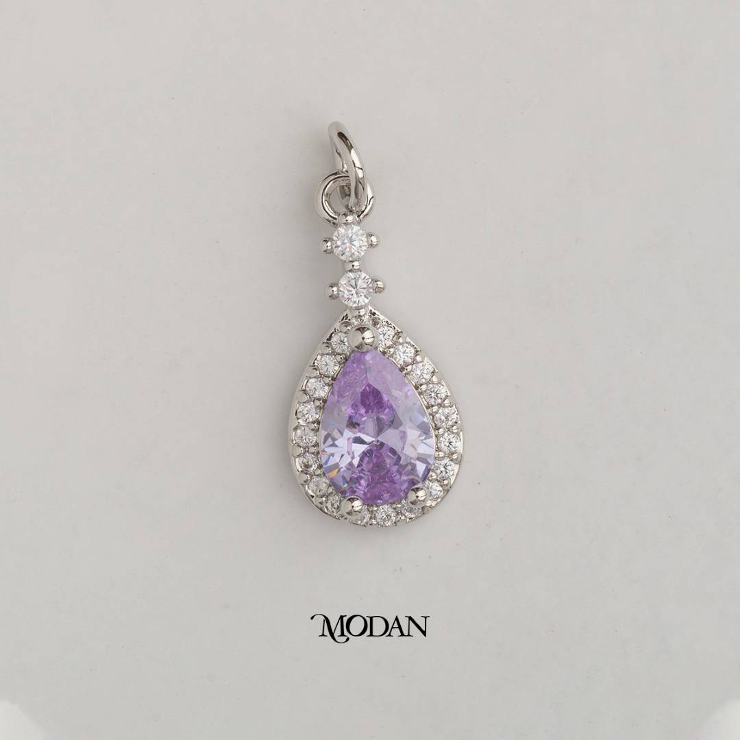 Colorful Mini Teardrop DIY Charm Liontin Tetes Air Pesta Hypoallergenic Gold Filled