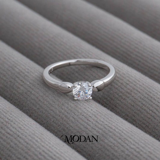 Minimalist Simple Solitaire Ring Cincin Mata Satu Simple Hypoallergenic Gold Plated