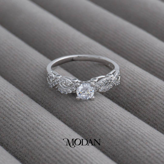 Enchanting Braided Ring Cincin Anyaman Pesta Hypoallergenic Gold Plated