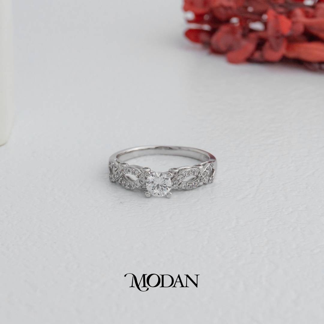 Enchanting Braided Ring Cincin Anyaman Pesta Hypoallergenic Gold Plated