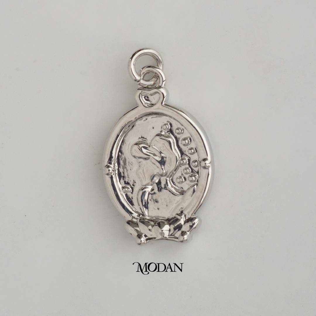 Glass Slipper Double Sided DIY Charm Liontin Princess Sepatu Kaca Hypoallergenic Gold Filled