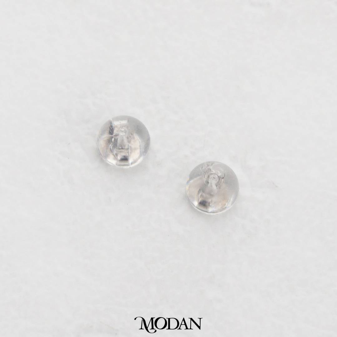 (5pasang) Silicone Earrings Stopper DIY Belakang Anting Penutup Anting Hypoallergenic Gold Plated