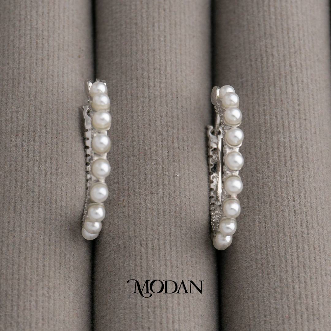 (24mm) Bridal Shell Pearl Hoops Earrings Anting Bulat Mutiara Hypoallergenic Gold Plated