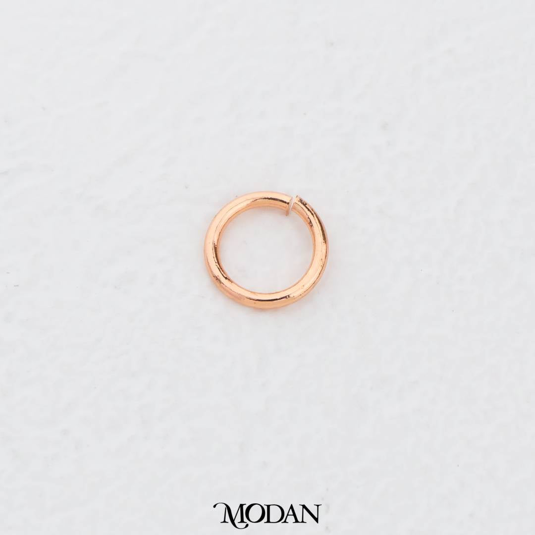 (10 pcs) (8mm) Jump Ring O DIY Pengait Aksesoris Kalung/Gelang Bentuk Bulat Hypoallergenic Gold Filled