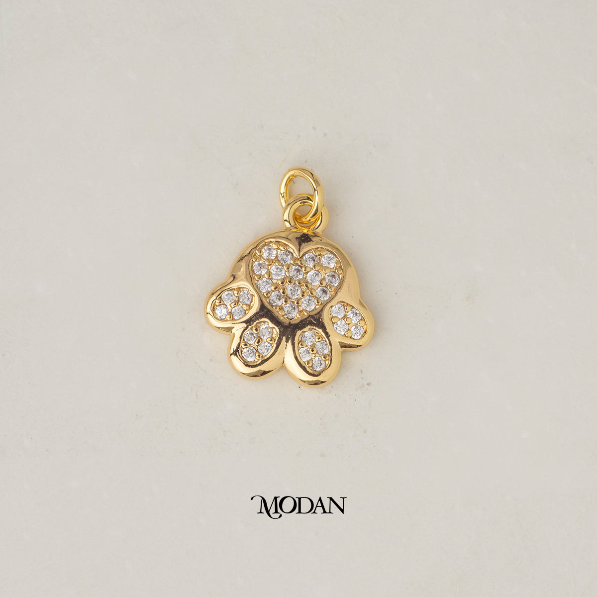Dog Puppy Paw Animal DIY Charm Hewan Hypoallergenic Gold Filled