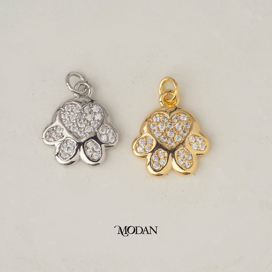 Dog Puppy Paw Animal DIY Charm Hewan Hypoallergenic Gold Filled