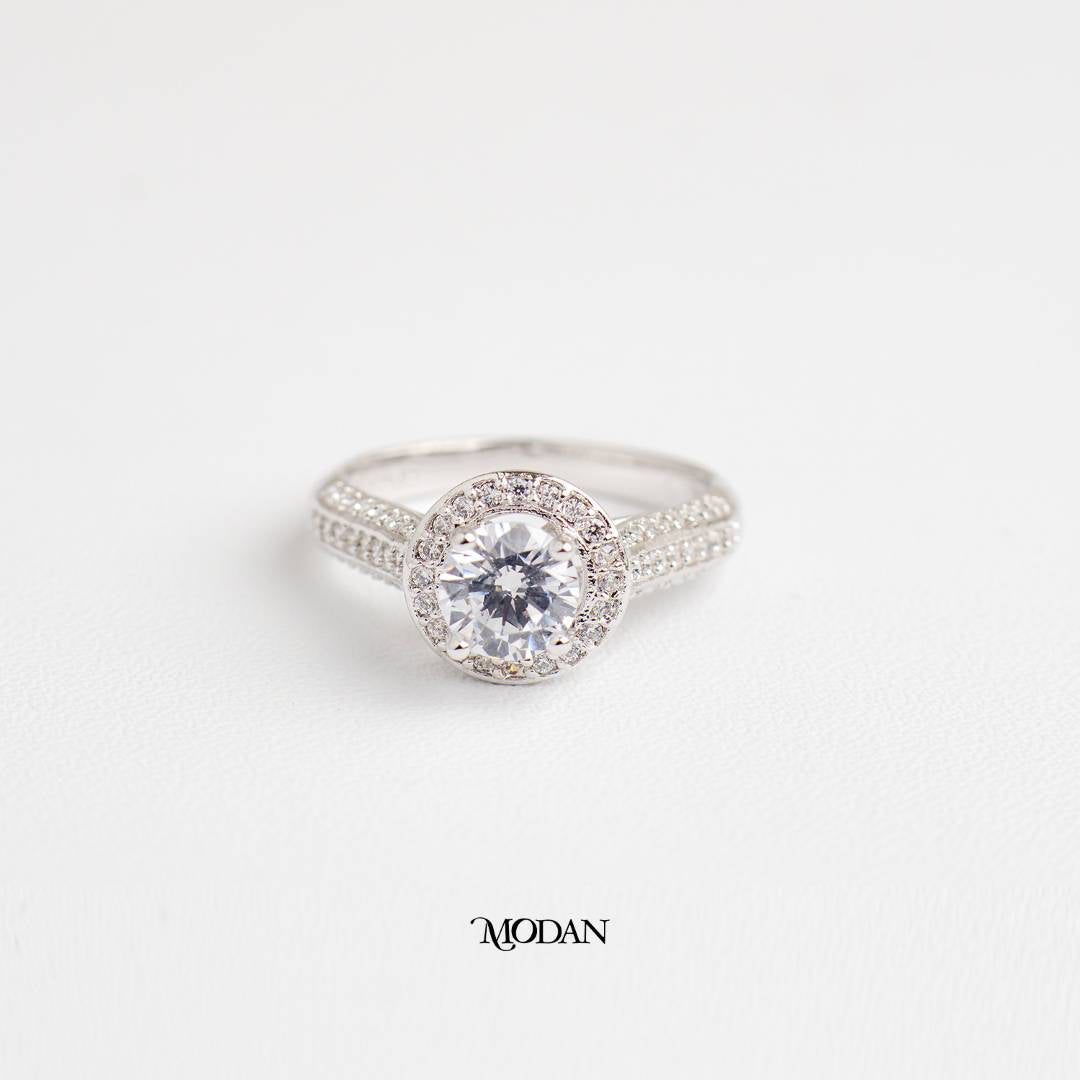 Royal Vintage Solitaire Ring Cincin Model Vintage Mata Satu Hypoallergenic Gold Plated