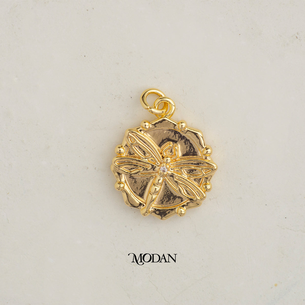 Dragonfly Animal DIY Charm Capung Hypoallergenic Gold Plated