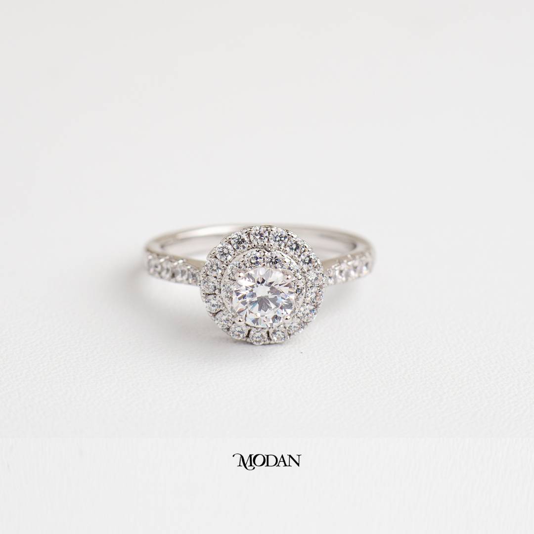 Elegant Circle Bridal Ring Cincin Lingkaran Pesta Hypoallergenic Gold Plated