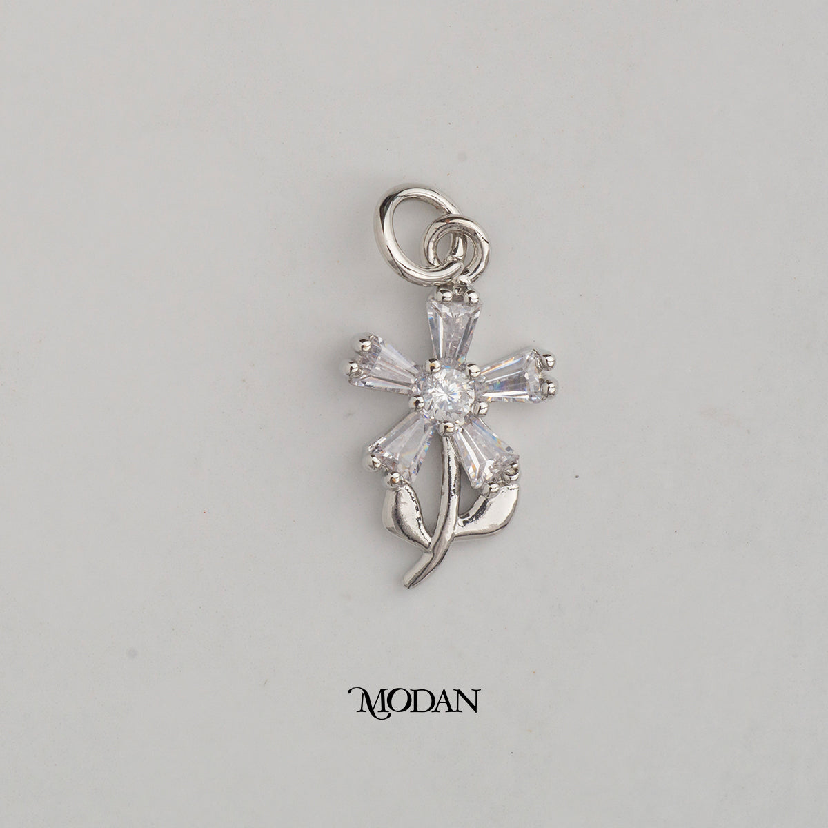 Mini Blossom Daisy Flower Baguette DIY Charm Liontin  Bunga Daisy Hypoallergenic Gold Plated