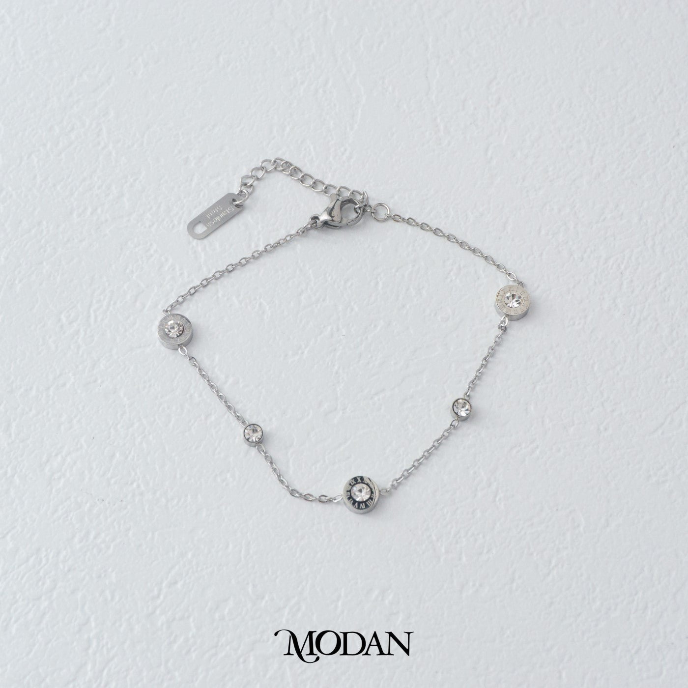 (18cm) Titanium Golden Dainty Tiny Round Beads Bracelet Gelang Rantai Hypoallergenic Stainless Steel