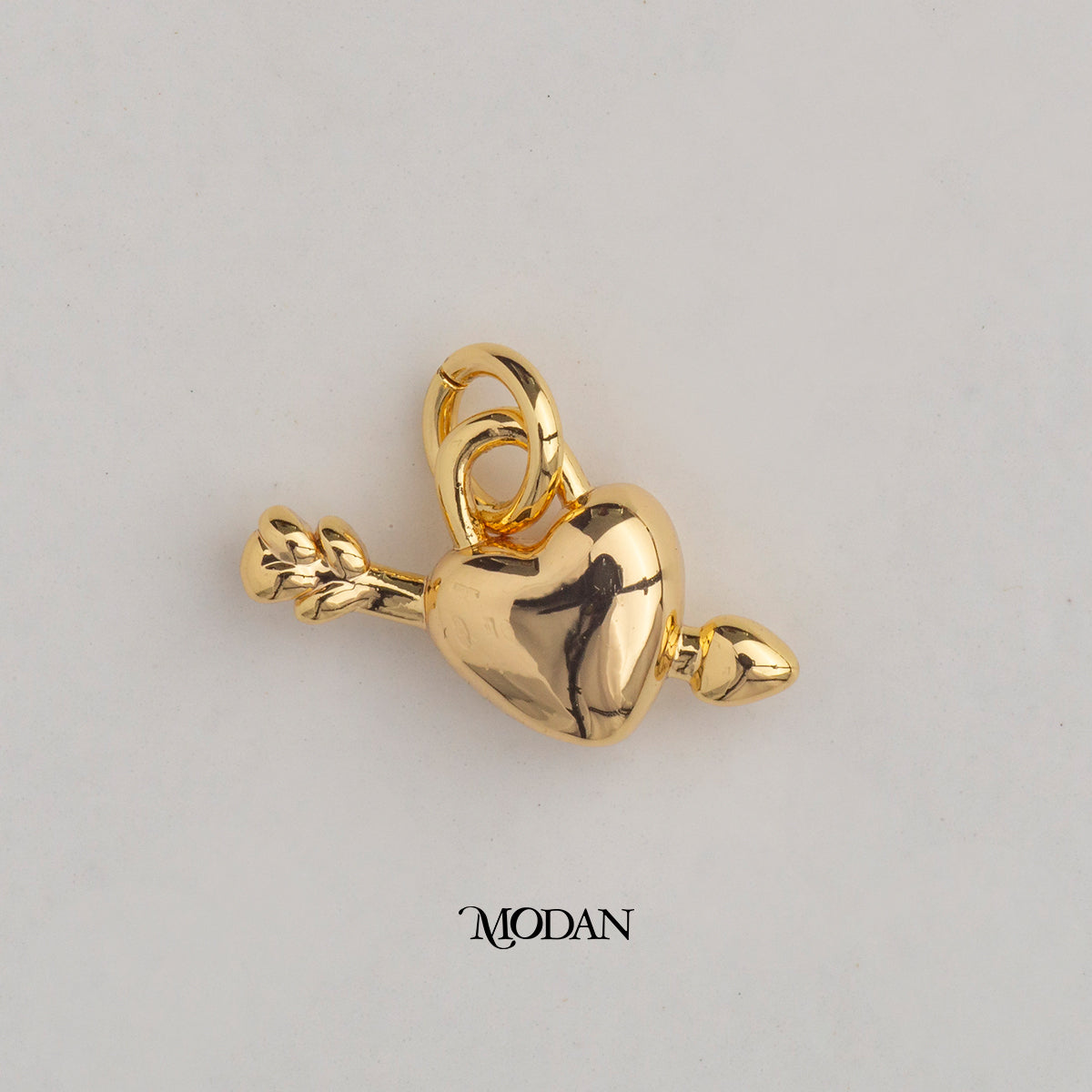 Mini Cupid Love Heart DIY Charm Liontin Hati Hypoallergenic Gold Plated