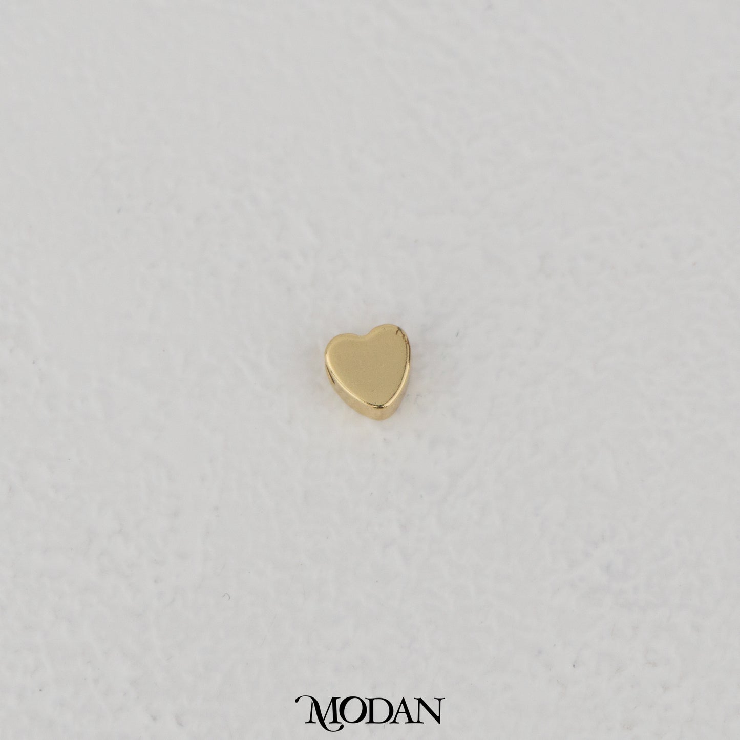 5mm Plain Love Heart DIY Beads Manik Liontin Gelang/kalung Berbentuk Hati Hypoallergenic Gold Filled