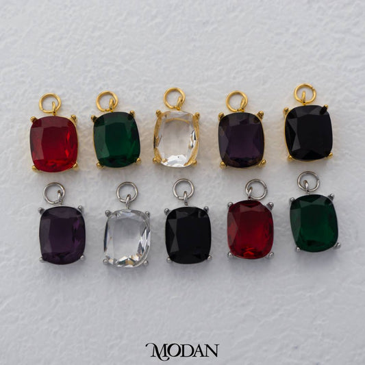 Oval Colorful Pendant DIY Pendant Liontin Oval Hypoallergenic Stainless Steel