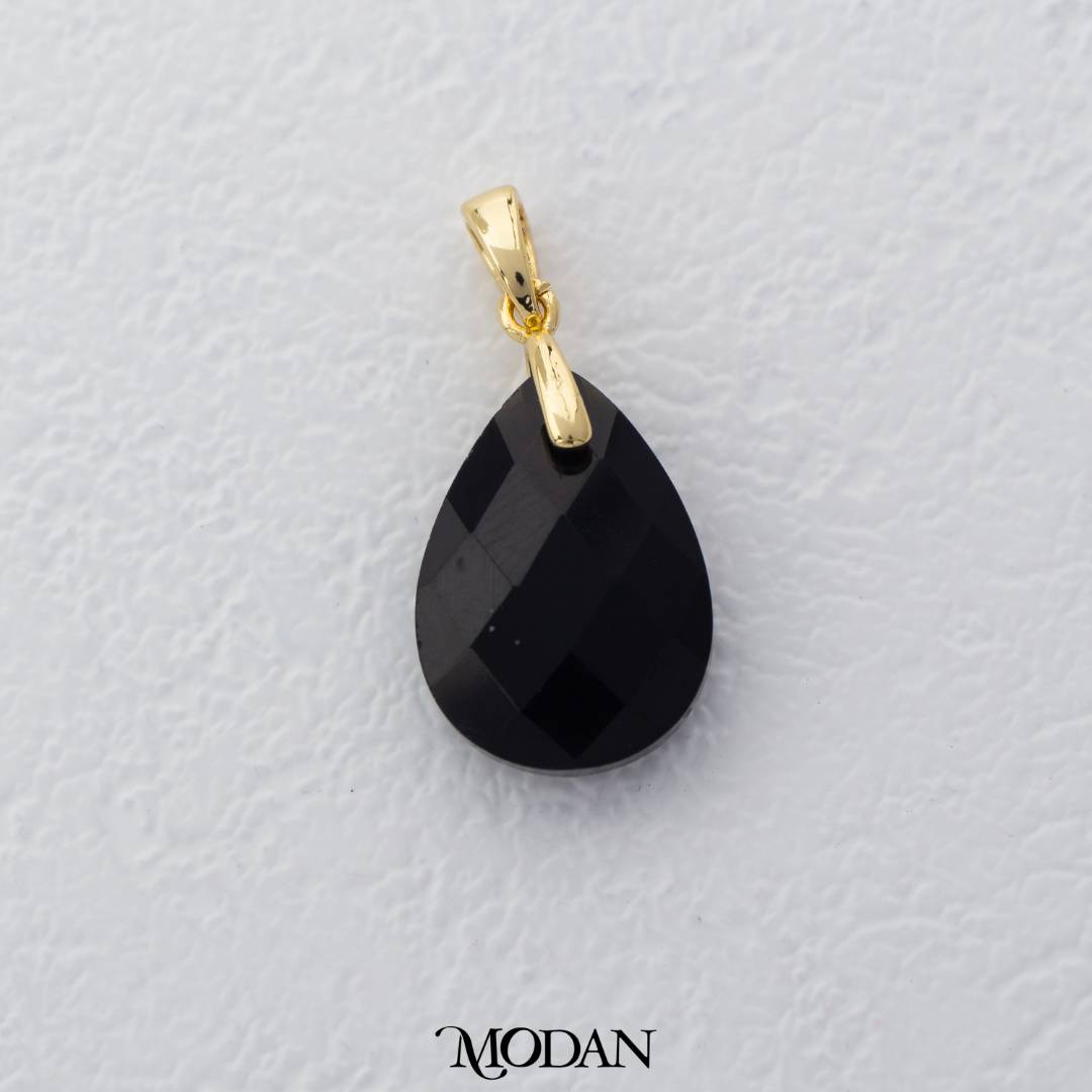 Teardrop Pear Shaped Colorful Natural Gemstones Pendant DIY Pendant Liontin Tetes Air Mata Natural Gemstones Hypoallergenic Gold Filled