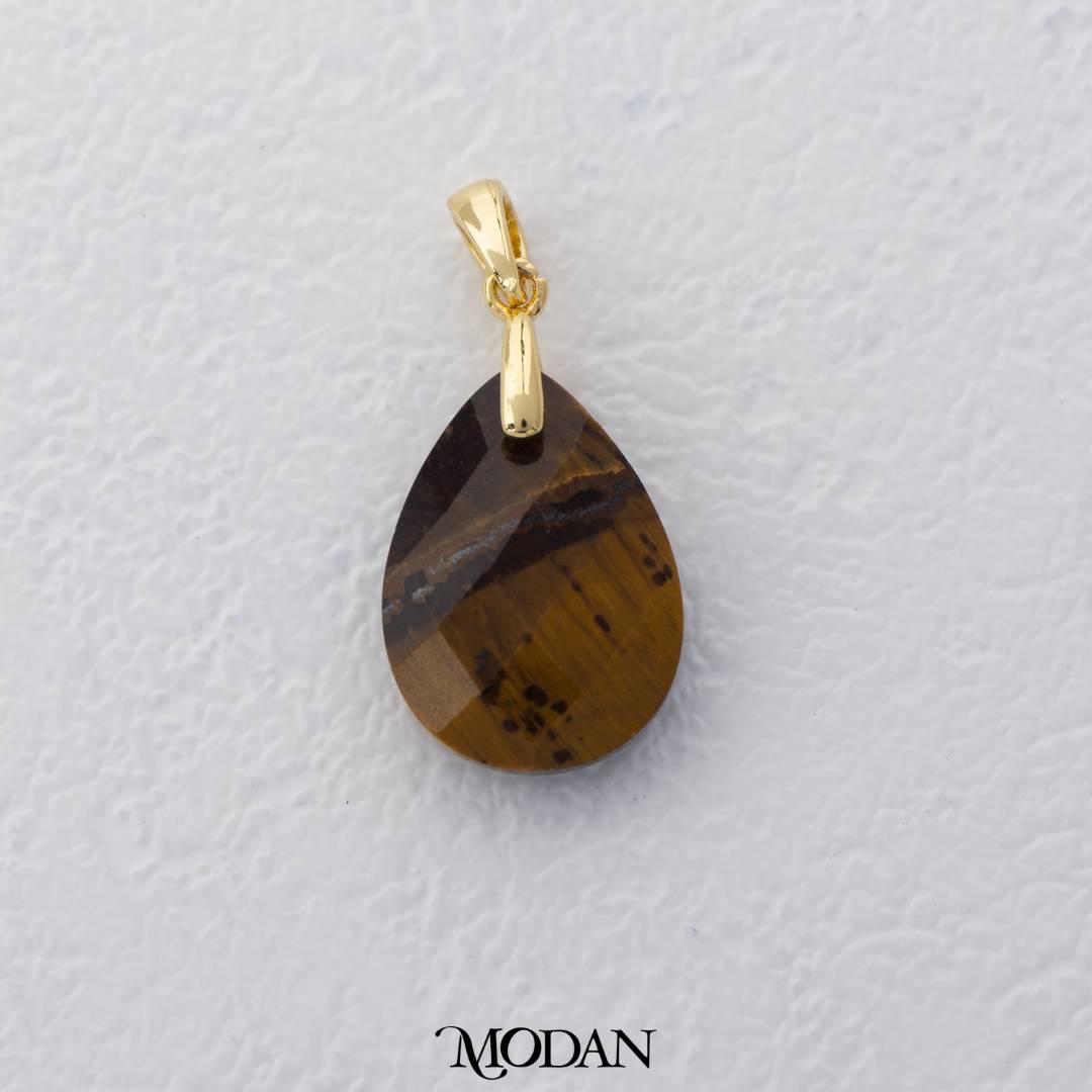 Teardrop Pear Shaped Colorful Natural Gemstones Pendant DIY Pendant Liontin Tetes Air Mata Natural Gemstones Hypoallergenic Gold Filled